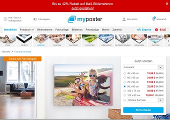 myposter.de - Website Screenshot